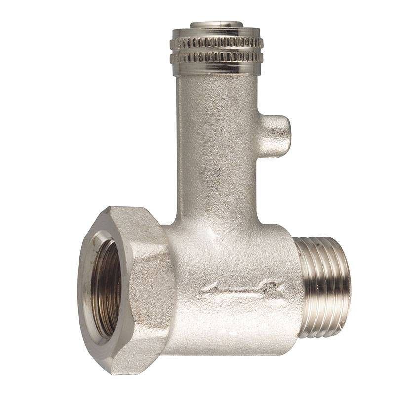 Valvola Sicurezza Alta Pressione 1/2" Maschio Femmina Cromo