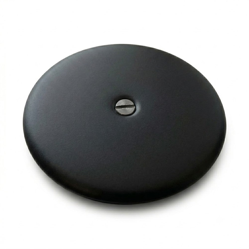 Piastra pavimento in ottone diam 150mm nero opaco